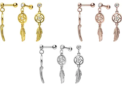 Produktbild von Ohrpiercing Chirurgenstahl Ohrpiercing TRAUMFÄNGER