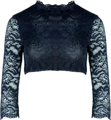 Produktbild von Dirndlbluse Amsterdam 3/4 dunkelblau 38