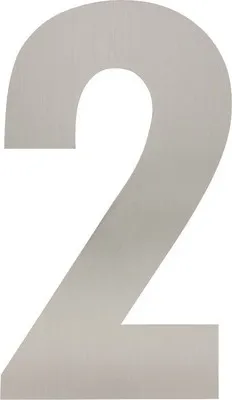Produktbild von Hausnummer Intersteel 2 XL 300 mm Edelstahl gebürstet
