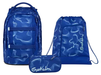 Produktbild von Satch, Schulrucksack-Set PACK Vibrant Blue 3-teilig, ab 5. Klasse
