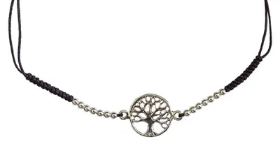 Produktbild von Halskette "Lebensbaum" 1,2cm Silber 925 mit Silberperlen, grössen verstellbar