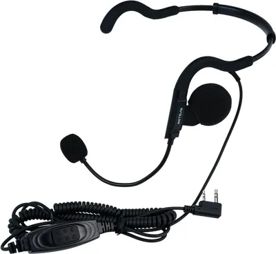 Produktbild von Retevis Walkie-Talkie-Headset, Hinterkopfhörer, verstellbarer Kopfhörer mit Boom-Mikrofon, kompatibel mit RT24 RT27 RT85 RT86