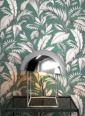 Produktbild von NEWROOM Tapete Grün Vliestapete Dschungel - Dschungeltapete Tropisch Grau  Blätter Blumen Grafisch Floral