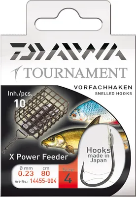 Produktbild von Daiwa Tournament Feederhaken Gr.10 X-S Gebundene Feeder-Vorfachhaken