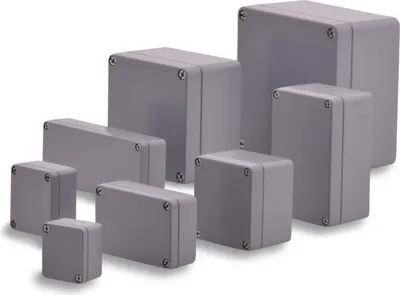 Obrázek produktu pro Hliníkové průmyslové skříně řady Alster 220 × 120 × 91 mm
