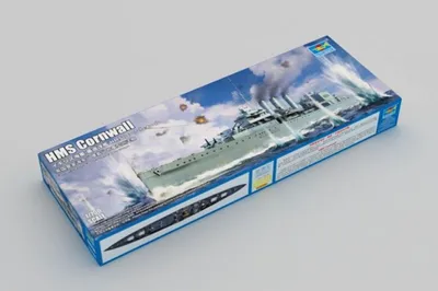 Productafbeelding van TRUMPETER TRU06734, HMS Cornwall, schaal 1:700