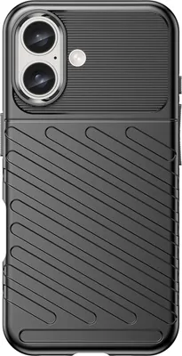 Zdjęcie produktu dla Etui silikonowe Thunder Case do iPhone 16 Plus - czarne