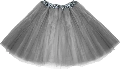 Produktbild von Oblique Unique Tutu Tütü Damen Rock grau Tüllrock Unterrock Kostüm Accessoire für Fasching Karneval 60 cm - 116 cm