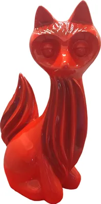 Produktbild von Moderne Dekoration Abstrakte Figur Figuren Abstrakt Statuen Skulptur Fuchs 60cm