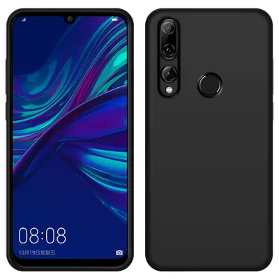 Immagine prodotto di Custodia Huawei P Smart+ 2019, custodia protettiva in silicone liquido resistente agli urti e ai graffi per Huawei P Smart+ 2019 nero