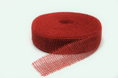 Produktbild von JUTE 5cm Band Juteband Tischband Dekoband 5cm/40m Rot