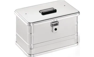 Immagine prodotto di Cassetta in alluminio con serrature a leva incernierate con fori L 432 x L 335 x H 275 mm 29 l - C29