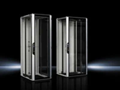Obrázok produktu pre Rittal 5303.124, Voľne stojací rack, 24U, 815 kg, Zámok, Čierna, Šedá