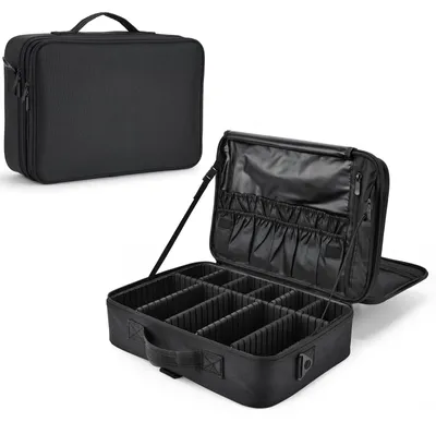 Produktbild von Große Kosmetiktasche - Kosmetik Organizer für Reisen mit 12 Fächern