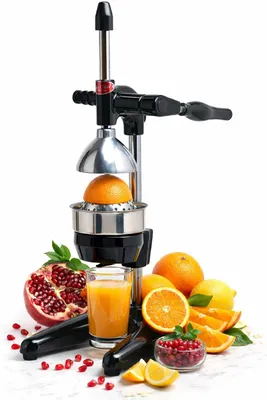 Produktbild von Professionelle Hand Saftpresse Zitruspresse Orangenpresse Granatapfelpresse Fruchtpresse Schwarz