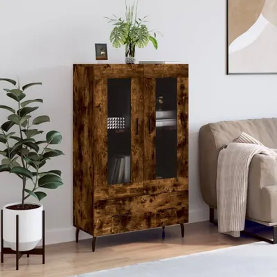 Produktbild von [Home] Highboard Räuchereiche 69,5x31x115 cm Holzwerkstoff , Neue Mode 2024 im häuslichen Leben