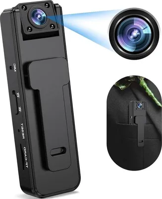 Obrázok produktu pre Mini kamera s klipom, rozlíšenie 1080p HD, nočné videnie, objektív s uhlom záberu 180°