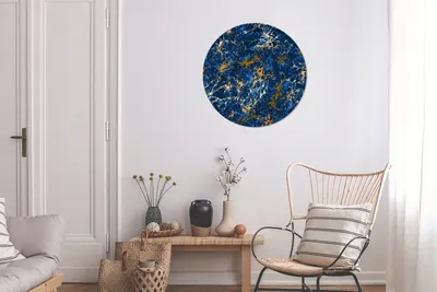Produktbild von MuchoWow® - Wand Kreis - Das Schlafzimmer - Die Bilder - Wandmalerei - Kunst für das Haus - das Plastik