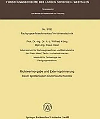 Image de Richtwertvorgabe und Externoptimierung beim spitzenlosen Durchlaufschleifen