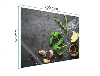 Produktbild von Glasschutzplatte Für Herd 70X52 Schiefer