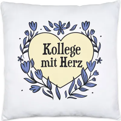 Produktbild von Kollege mit Herz Kissen Inkl. Kissen Geschenkidee Zum Danke Sagen Bester Kollege
