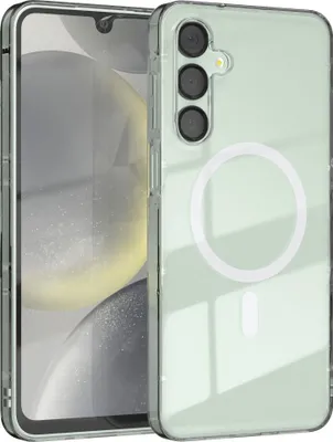 Obrázok produktu pre EAZY CASE Priehľadné puzdro MagSafe pre Samsung Galaxy A16, Qi nabíjanie, silikónové s ochranou fotoaparátu, nárazníkové puzdro v
