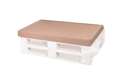 Obrázok produktu pre Vankúšik na paletu 120x60cm| Podlahový vankúš deti| podsedák europaliet| paletový vankúš vonkajší béžový| Balkón s podlahovým vankúšom