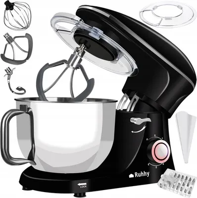 Produktbild von Planetenküchenmaschine 2200W, Schüssel 6.2L, 3 Bits, 6 Geschwindigkeiten, Leistungsstark