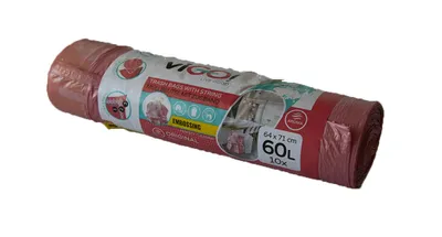 Immagine prodotto di viGO Eko Worki na śmieci 60L 10 sztuk zapach truskawkowy