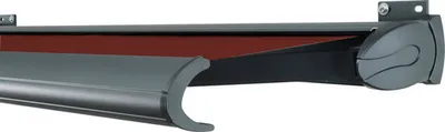Produktbild von SOLUNA Kassettenmarkise Exclusiv 2,5x1,5 Stoff Dessin S2209 Gestell RAL 7016 anthrazitgrau Antrieb rechts inkl. Motor un