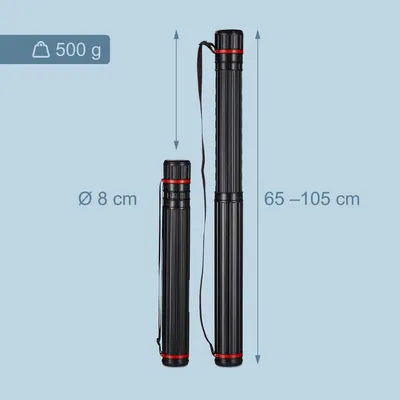 Image de Tube télescopique pour affiches - Réglable, portable et sécurisé