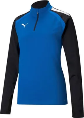 Produktbild von Puma teamLIGA Quarter-Zip Fußballtrikot Damen blau schwarz Gr S