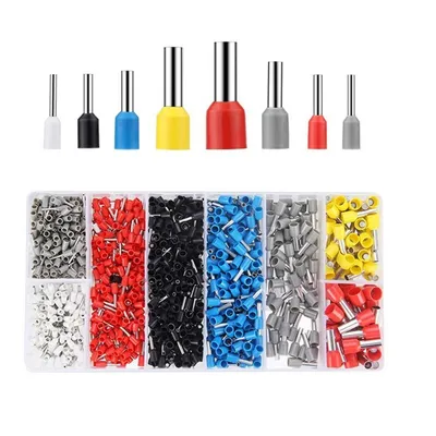 Produktbild von Endkappen-Schuh-Set 1200 Stück Endkappen-Set isolierte Buchsen 0,5–10 mm² für DIY-Kabel etc. (1200 Schoten)