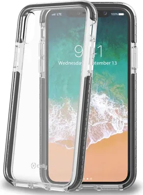 Image de Celly HEXAGON900BK coque de protection pour téléphones portables Housse Noir, Transparent