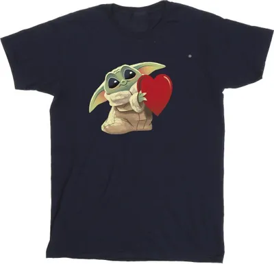 Produktbild von Star Wars - "The Mandalorian The Kids With Heart" T-Shirt für Herren BI47312 (5XL) (Marineblau)