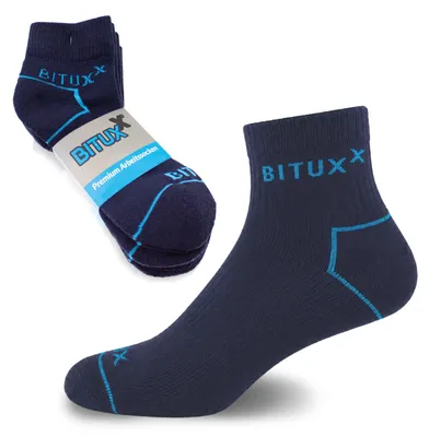 Produktbild von Bituxx 30 Paar Quaters Freizeit & Arbeitssocken Navy 43-46 MS-18648