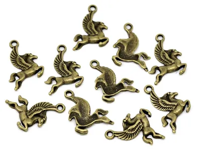 Produktbild von 30 Eulen-Anhänger 24 x 18 mm, bronze Charm-Anhänger Geschenkanhänger Schmuck