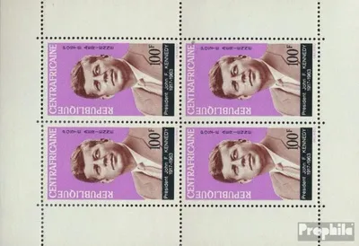 Produktbild von Briefmarken Zentralafrikanische Republik 1964 Mi Block3 (kompl.Ausg.) postfrisch John F. Kennedy