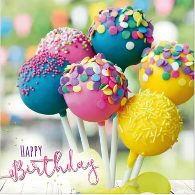 Produktbild von SUSY CARD 3D-Geburtstagskarte "Cake-Pops"