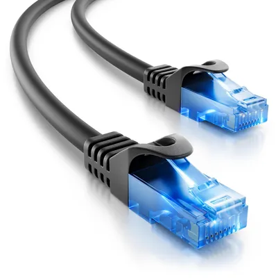 Produktbild von deleyCON MK1636, 20 m, Cat6, U/UTP (UTP), RJ-45, RJ-45, Schwarz