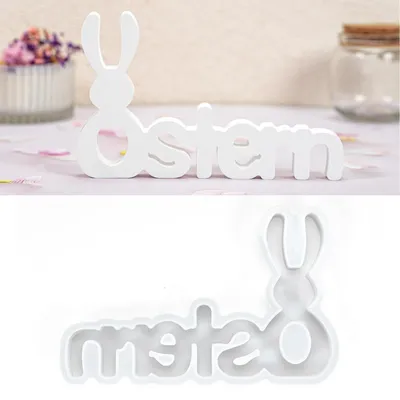 Produktbild von Silikonform Osterhase Gießform für Gips, Beton, Harz, Seife, Wachs