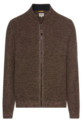 Produktbild von camel active Herren Strickjacke aus einem Soften Baumwollmix Dunkelbraun, menswe