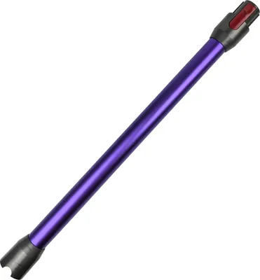 A purple extension wand for a vacuum cleaner, shown against a white background.