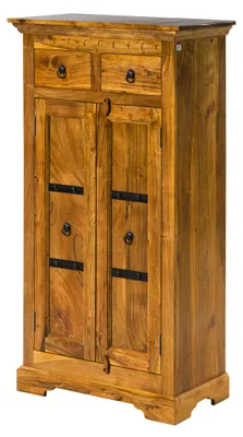 Immagine prodotto di MASSIVMOEBEL24 | OXFORD #0525 Armadio in legno di acacia - laccato / miele 72x38x132