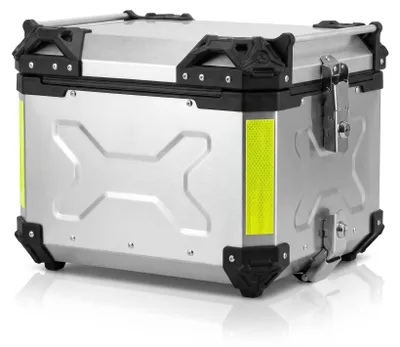 Produktbild von Motorrad-Topcase 38-l Aluminiumlegierung Universelle Heckbox mit Lederauskleidung