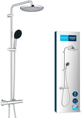 Produktbild von GROHE Vitalio Start 250 Duschsystem mit Thermostatbatterie für Wandmontage