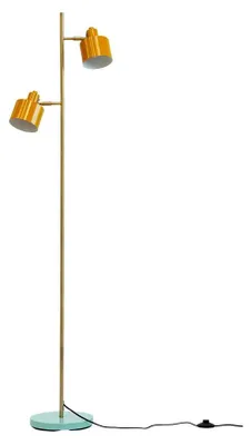 Produktbild von Stehlampe Stehleuchte Standleuchte standlampe Bodenlampe Leseleuchte Innenbeleuchtung Ocean Curry Messing Türkis