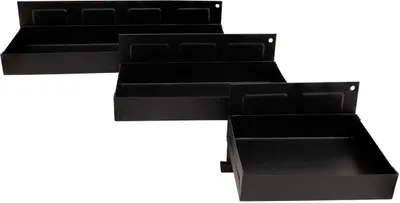 Immagine prodotto di confezione da 3 ripiani magnetici McPower, set da 3, larghezza 150 / 210 / 310 mm