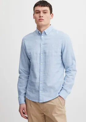 Produktbild von Casual Friday CFAnton Herren Hemd Freizeithemd Herrenhemd Kentkragen Leinenmix Regular fit