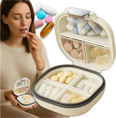Produktbild von EDIBAZZAR | Elegante Mini-Medizinbox in Creme